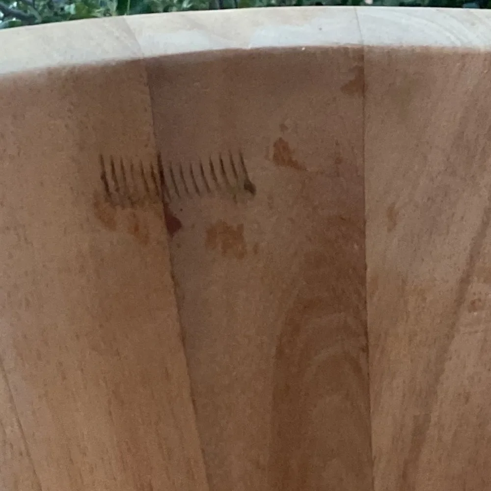 Handmade Wooden Big Bowl Utensil Holder